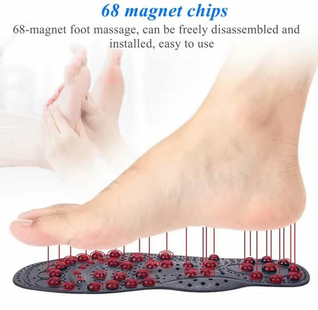 Magnetyczne wkładki do masażu stóp