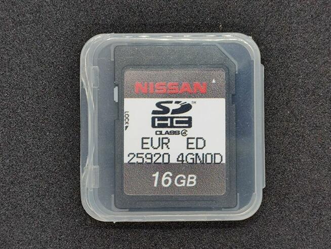 Karta SD Mapy EUROPY NISSAN Connect