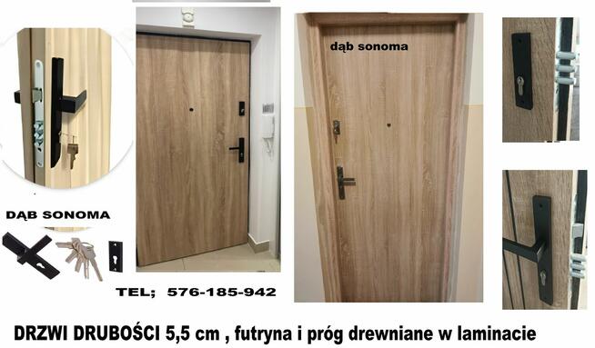 Drzwi zewnętrzne ocieplone drewniane i metalowe wejściowe