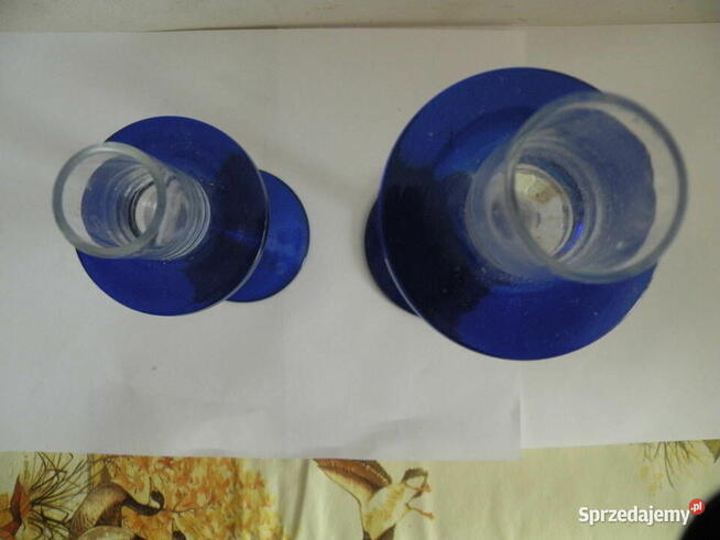 Świeczniki , szkło z PRL-u