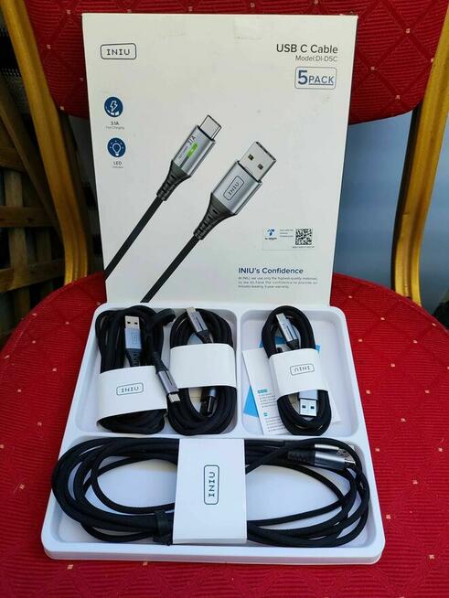 Kabel USB C typu C Iniu Di-5DC do telefonu Samsung Xiaomi