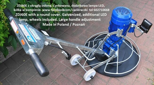 Zacieraczka lekka do żywic i betonu, light trowel/polisher