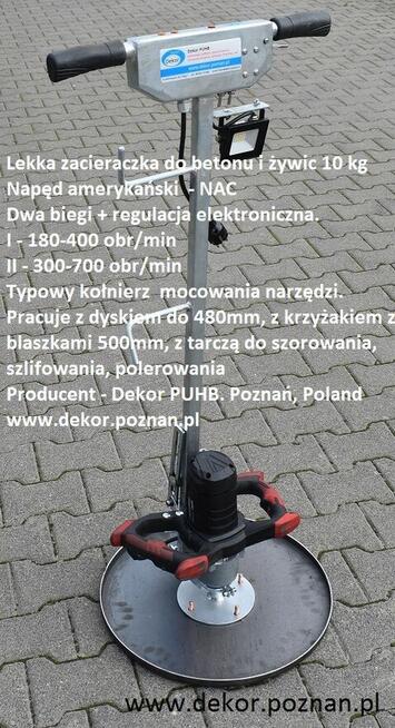 Zacieraczka lekka akumulatorowa