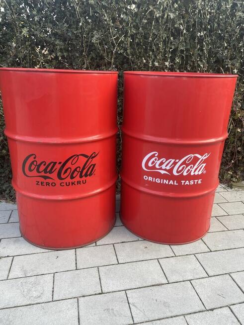 Beczki Coca Cola - stoliki koktajlowe