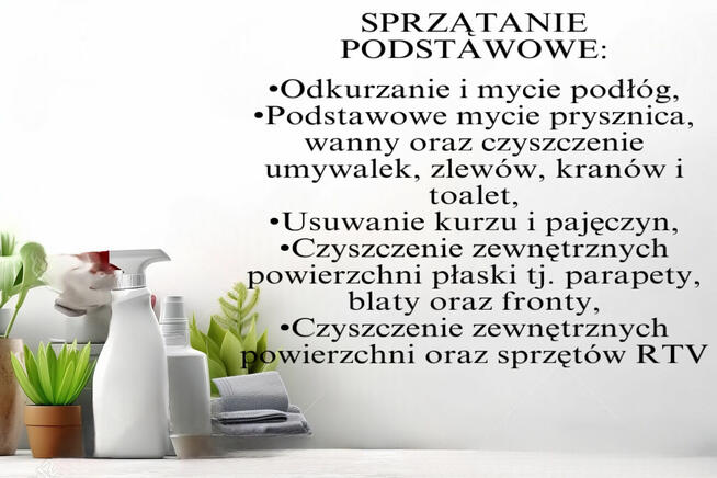Usługi sprzątające