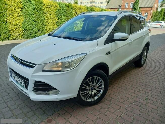 Ford Kuga 1.6Benz 150KM Titanium Navi Pół-Skóry Grz.Fotele Park.Assist Zarejestr