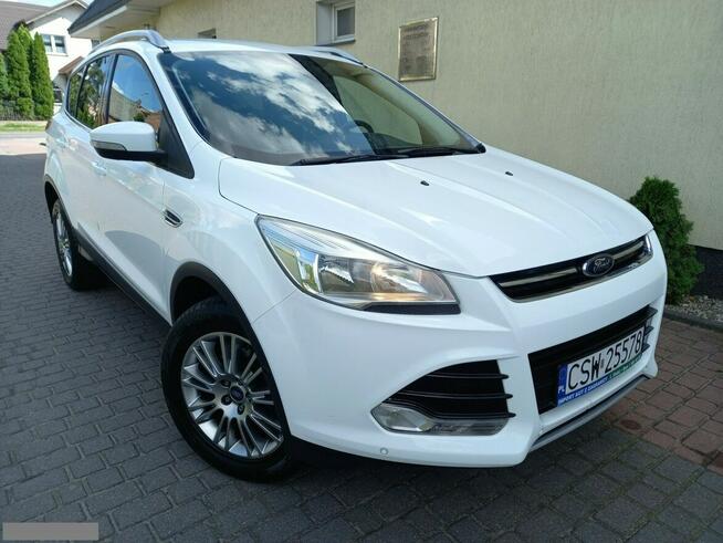 Ford Kuga 1.6Benz 150KM Titanium Navi Pół-Skóry Grz.Fotele Park.Assist Zarejestr