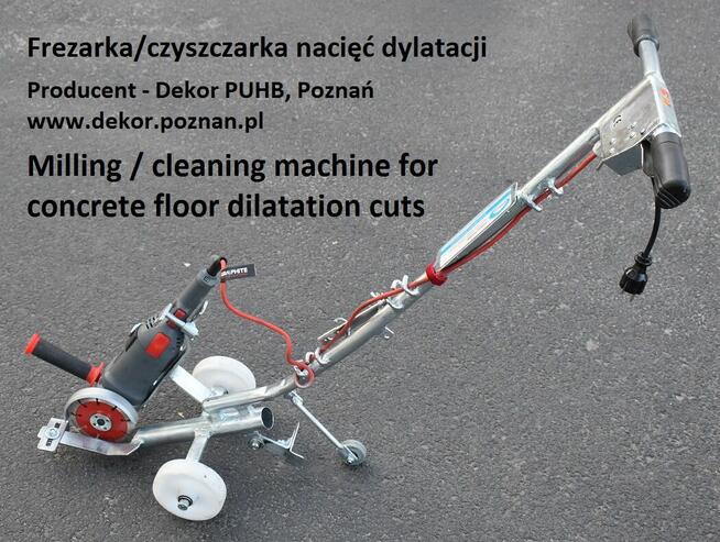 Dylatacje - Frezarka do fazowania nacięć dylatacji i rowków