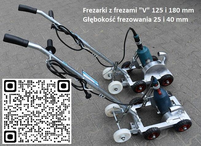 Dylatacje - Frezarka do fazowania nacięć dylatacji i rowków