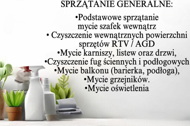 Usługi sprzątające