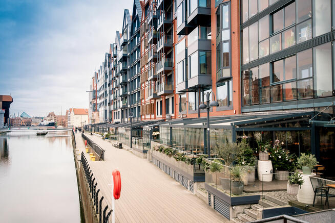 Mieszkanie Centrum Gdańska przy Wyspie Spichrzów. Studio