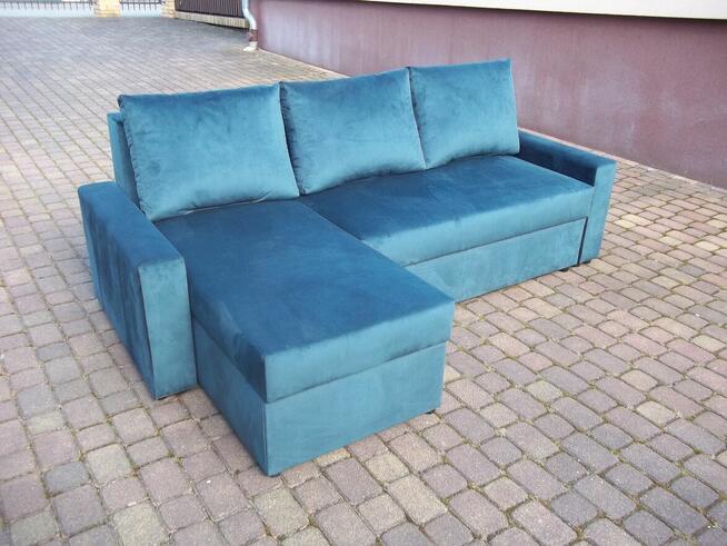 Narożnik/sprężyny bonell/2 pojemniki/szeroka pow spania