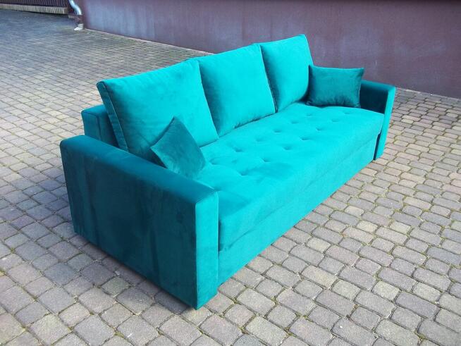 Kanapa-150 cm szerokie spanie/sprężyny bonell/pojemnik