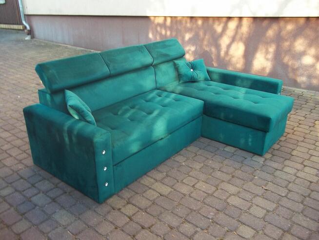 narożnik/sprężyny bonel/3 regulowane zagłówki/funkcja spania