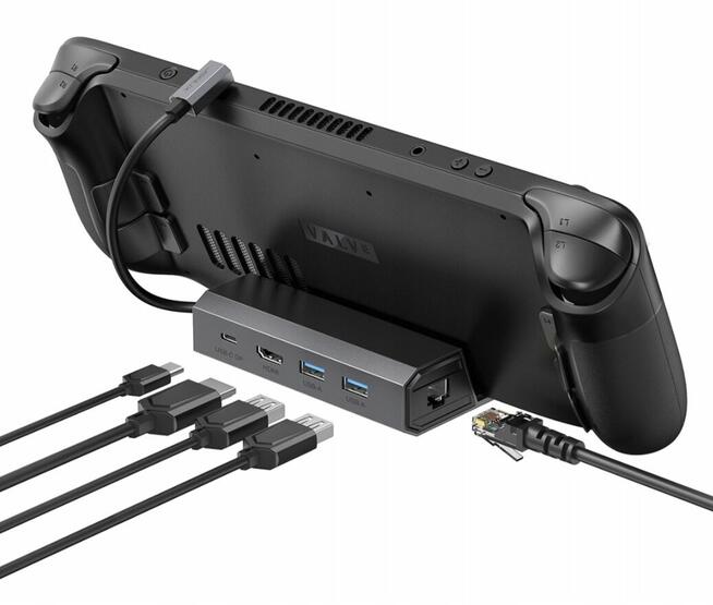 Adapter HUB USB-C JSAUX HDMI 4k 100W PD USB 3.1 100Mbps do S