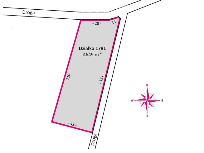 Widokowa działka 46 ar, Harta, gm. Dynów