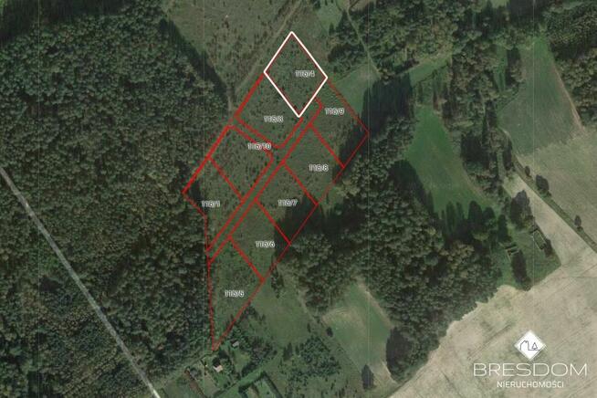 Działka rolna Marózek gm. Olsztynek