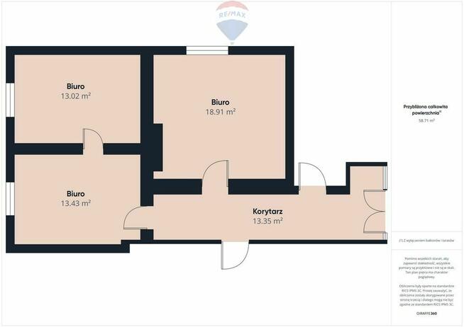 Komfortowe biuro na parterze - pow. 45,36 m2!
