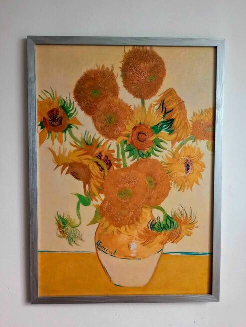 Obraz na płótnie - Słoneczniki, Vincent van Gogh, 50x70cm