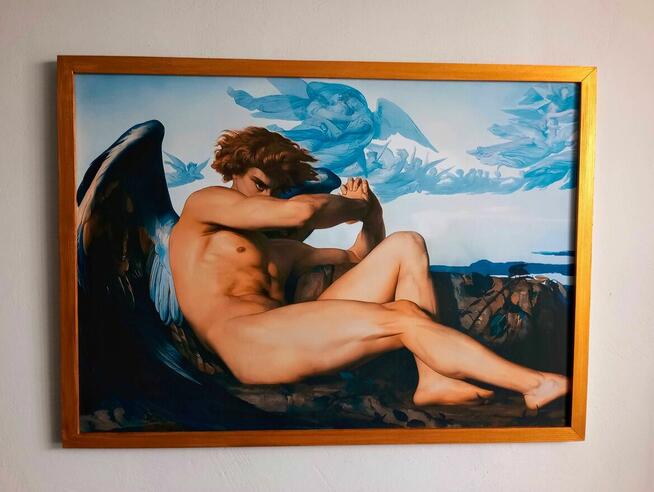 Obraz na płótnie - Upadły anioł ,Alexandre Cabanel, 50x70cm