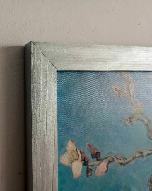 Obraz na płótnie -Kwitnący migdałowiec, Van Gogh, 50x70cm