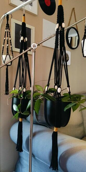 Makrama kwietnik 2 sztuki Boho