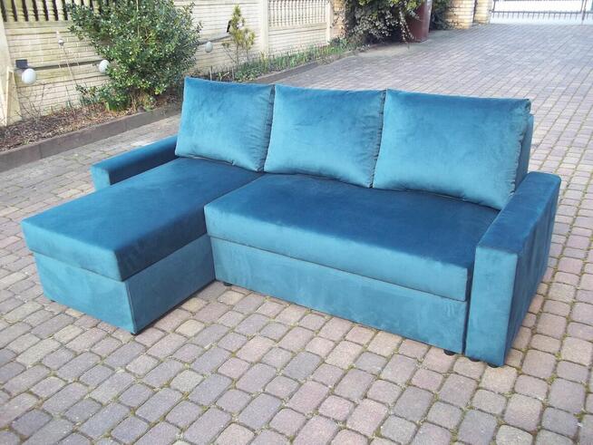 Narożnik/sprężyny bonell/2 pojemniki/szeroka pow spania