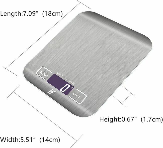 WAGA KUCHENA ZE STALI NIERDZEWNEJ