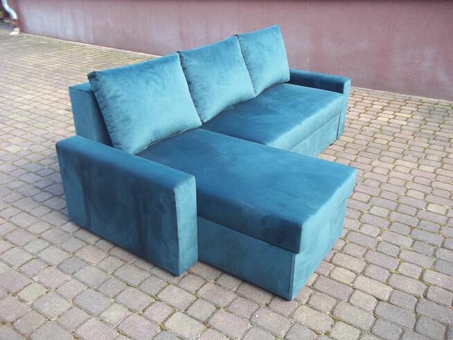 Narożnik/sprężyny bonell/2 pojemniki/szeroka pow spania