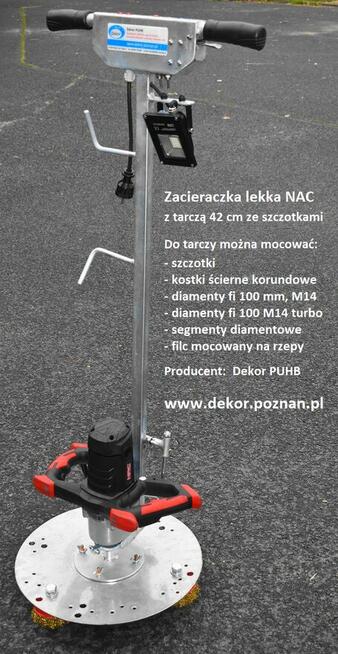 Zacieraczka do jastrychu z wydłużaną, odejmowaną rączką