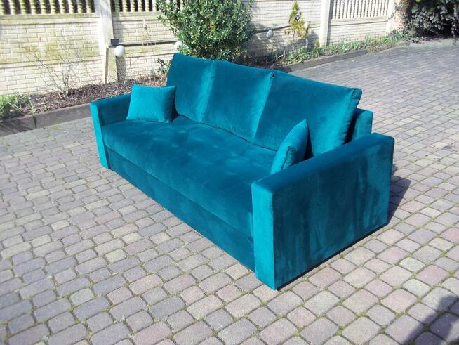 Kanapa-150 cm szerokie spanie/sprężyny bonell/pojemnik