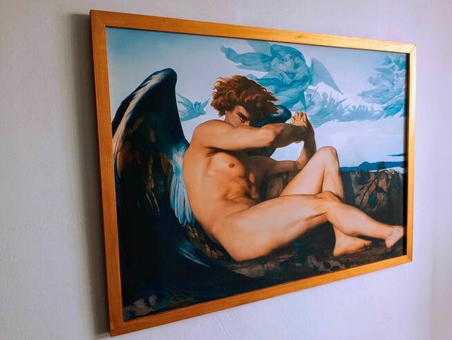 Obraz na płótnie - Upadły anioł ,Alexandre Cabanel, 50x70cm