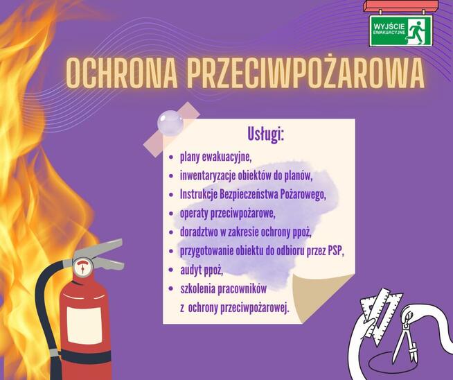 Instrukcja Bezpieczeństwa Pożarowego i inne usługi ppoż.