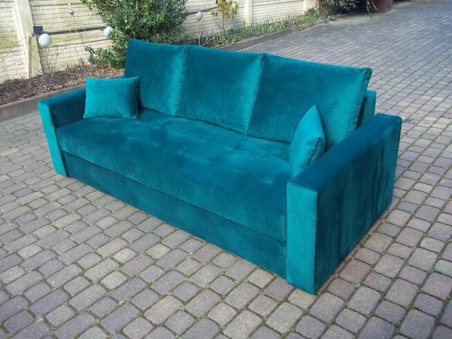 Kanapa-150 cm szerokie spanie/sprężyny bonell/pojemnik