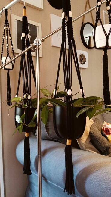 Makrama kwietnik 2 sztuki Boho