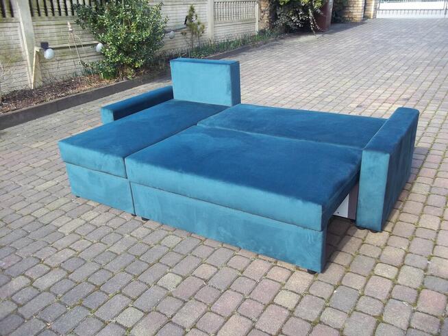 Narożnik/sprężyny bonell/2 pojemniki/szeroka pow spania