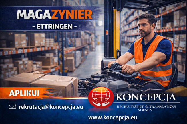 PRACOWNIK/CZKA MAGAZYNU (Ettringen-HT-DPK-DE)