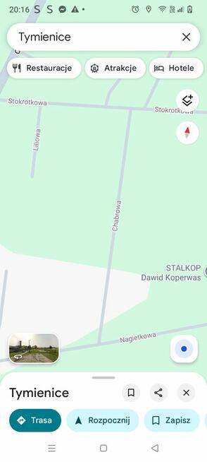 Działka Tymienice k.Zduńskiej Woli