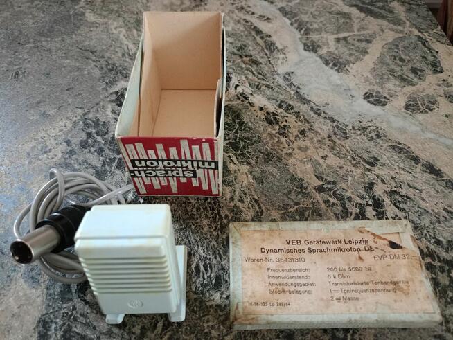 Zabytkowe Mikrofony 3 sztuki RFT Uniwersum Stereo Vintage