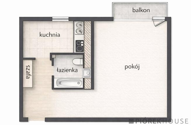 1/2 pokoje mieszkanie z potencjałem - Wiatraczna