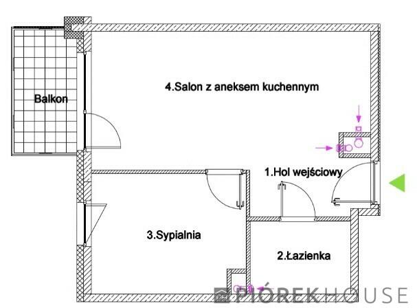 2-pokojowe mieszkanie na Pradze-Południe