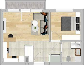 2 pokoje + balkon i miejsce w garażu-Kazimierza 32