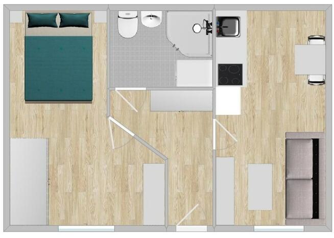 Czarnowiejska 55a, Krowodrza, jasne 2 pokoje