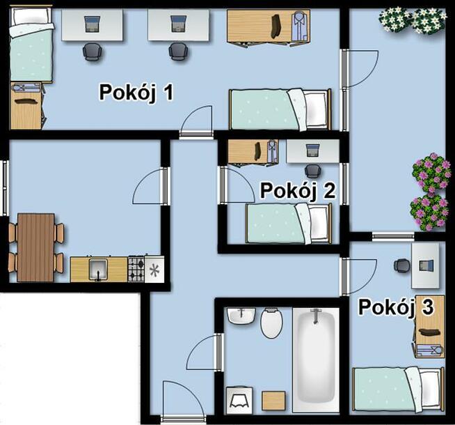 Oświecenia 51,Mistrzejowice, przytulne 3 pokoje