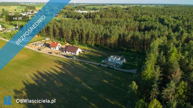 Działka 1059 m² pod lasem | Prąd na miejscu | Dom + Usługi | Kłobuczyno