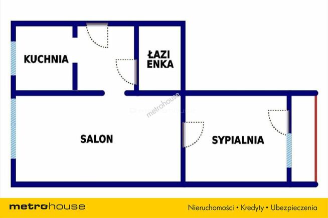 Widok na zieleń, 46 m2, 2 pokoje - Centrum