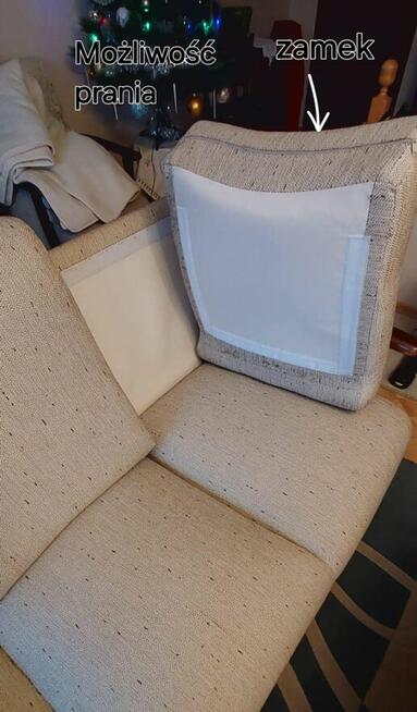 Kanapa nierozkładana ecru