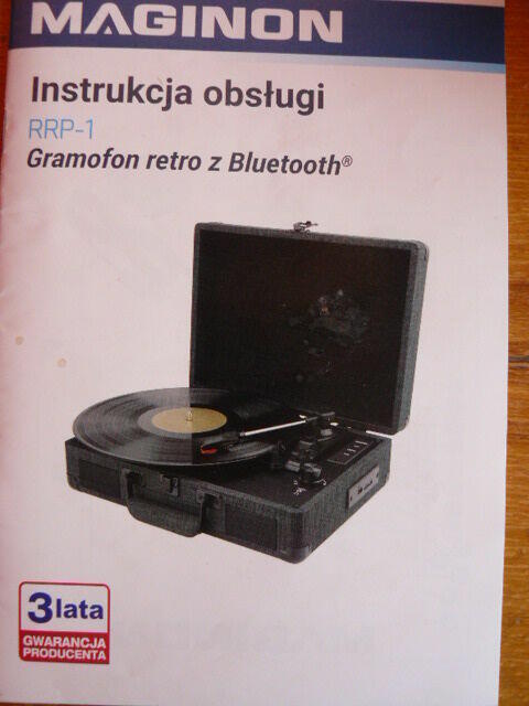 Instrukcja obslugi gramofonu Maginion