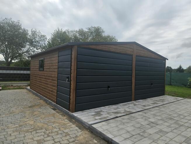 6x5.8 Garaze blaszane Garaz Blaszany Blaszak Blaszaki Drewno