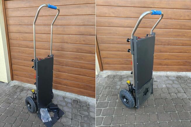 Schodołaz towarowy elektryczny 400kg wózek transportowy na s